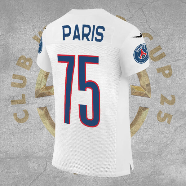 Paris Saint-Germain 3D Football Jersey w. Collar Logo - TANTN 13537