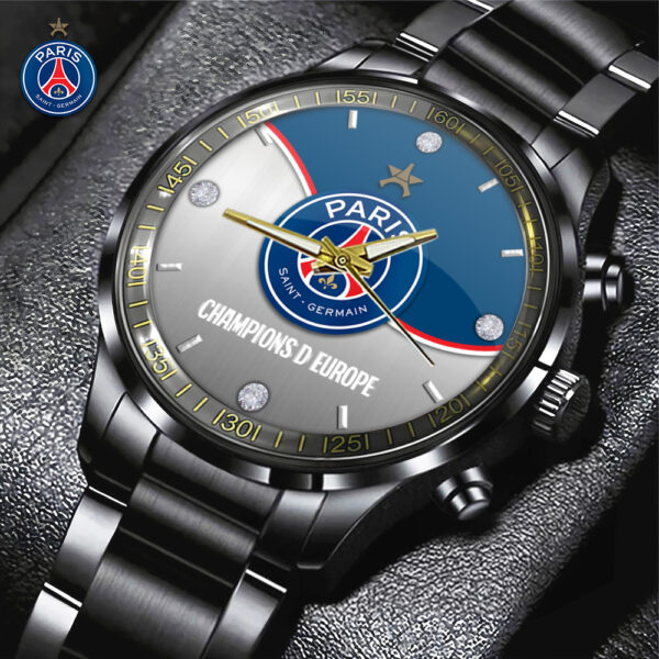 Paris Saint-Germain Black Stainless Steel Watch - TANTN 13280