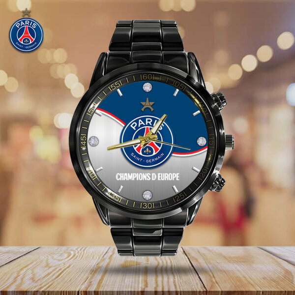 Paris Saint-Germain Black Stainless Steel Watch - TANTN 13280