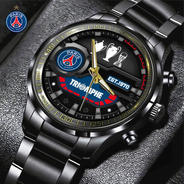 Paris Saint-Germain Black Stainless Steel Watch - TANTN 13282