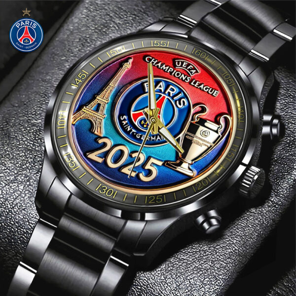 Paris Saint-Germain Black Stainless Steel Watch - TANTN 13312