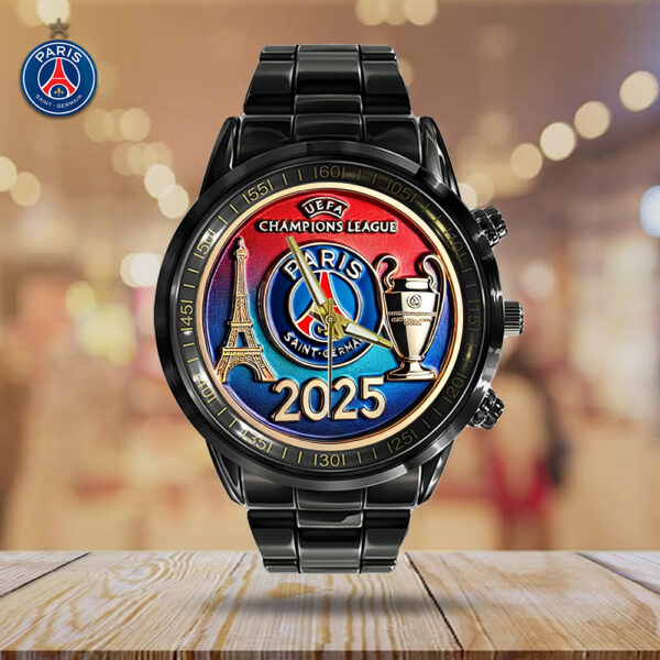 Paris Saint-Germain Black Stainless Steel Watch - TANTN 13312