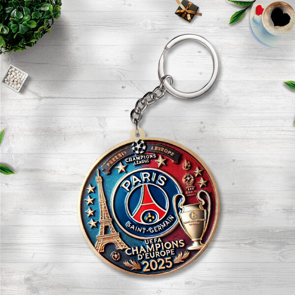 Paris Saint-Germain Custom Shape 2-sided Keychain - TANTN 13291