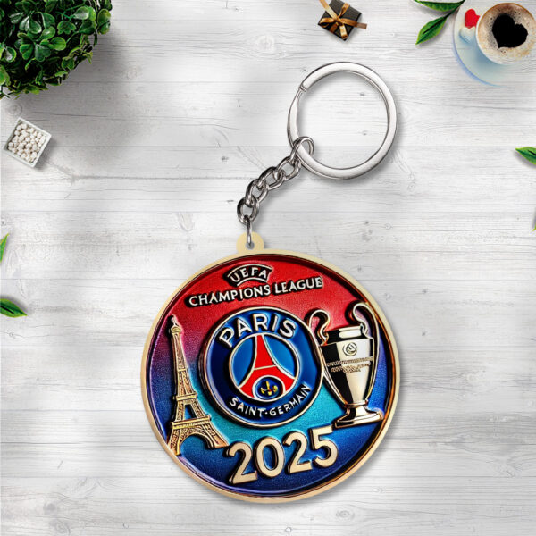 Paris Saint-Germain Custom Shape 2-sided Keychain - TANTN 13313