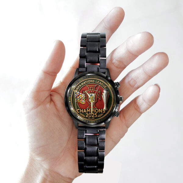 Portugal National Football Team Black Stainless Steel Watch - TANTN 13503