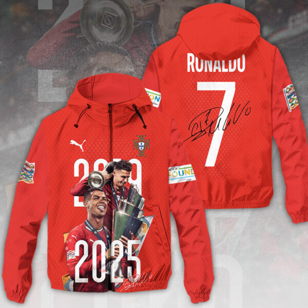 Portugal National Football Team x CR7 3D Windbreaker Jacket - HOATT 11220