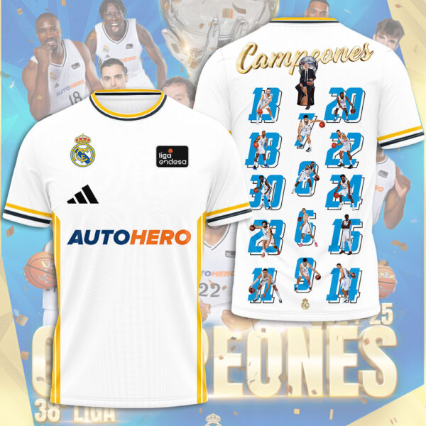 Real Madrid Basketball 3D Apparel - GNE 3817