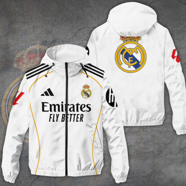 Real Madrid CF 3D Windbreaker Jacket - TANTN 13543