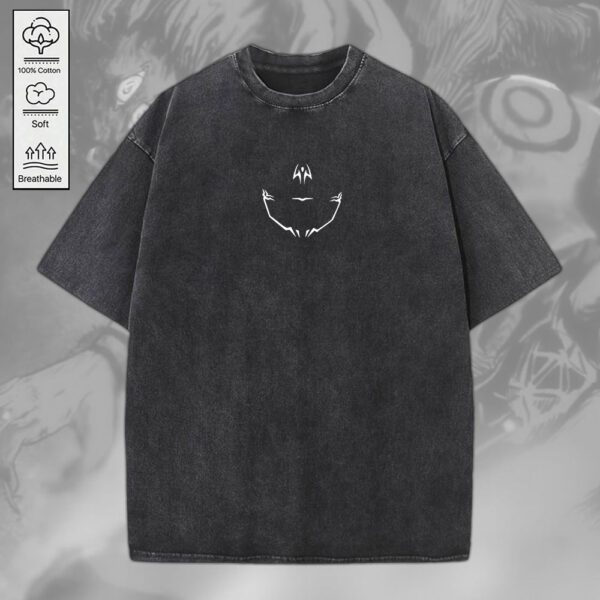 Jujutsu Kaisen 2D Acid Washed Cotton Shirt - MEDIA 126