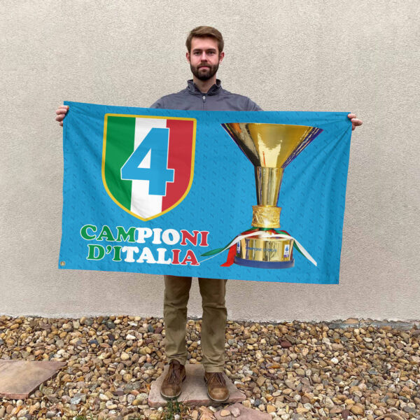 S.S.C. Napoli 3D House Flag - HOATT 11046