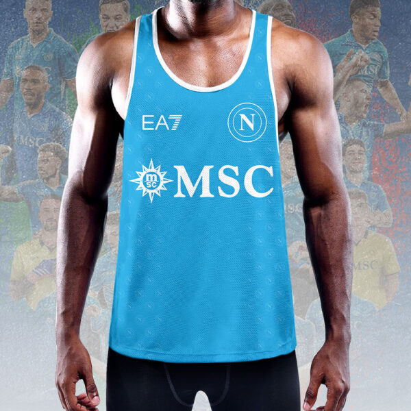 S.S.C. Napoli Y-Back Muscle Tank Top - HOATT 10975