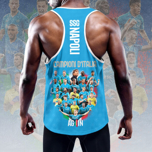 S.S.C. Napoli Y-Back Muscle Tank Top - HOATT 10975