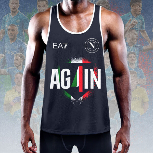 S.S.C. Napoli Y-Back Muscle Tank Top - HOATT 10977