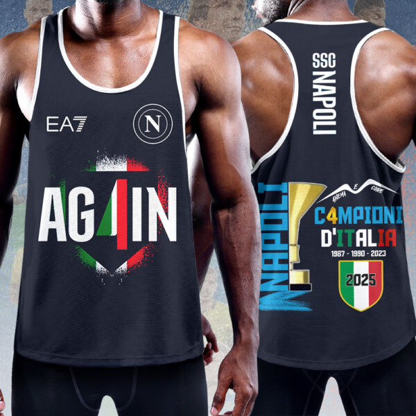 S.S.C. Napoli Y-Back Muscle Tank Top - HOATT 10977
