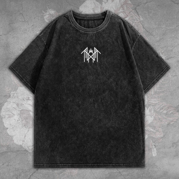 Sleep Token x Heavy Metal 2D Acid Washed Cotton Shirt - MEDIA 022