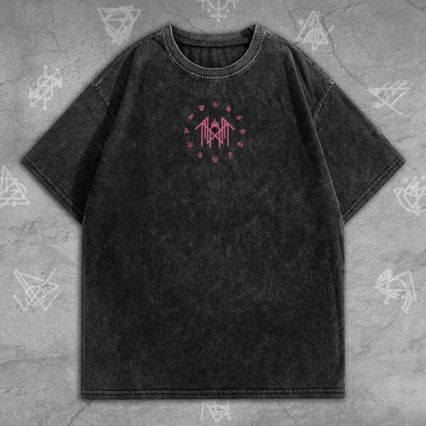 Sleep Token 2D Acid Washed Cotton Shirt - MEDIA 025