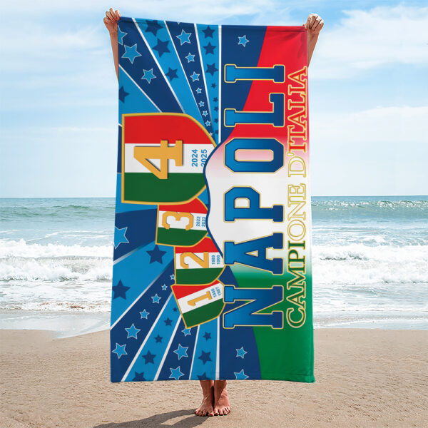 S.S.C. Napoli Rectangle Beach Towel - TANTN 13373