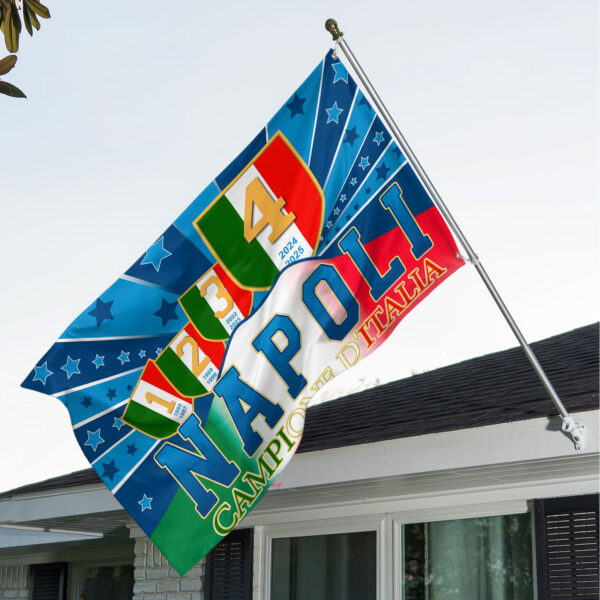 S.S.C. Napoli 3D House Flag - TANTN 13372