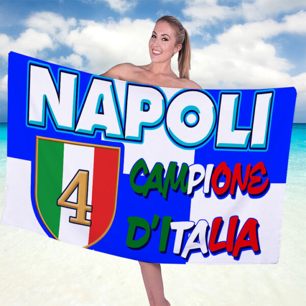 S.S.C. Napoli Rectangle Beach Towel - TANTN 13375