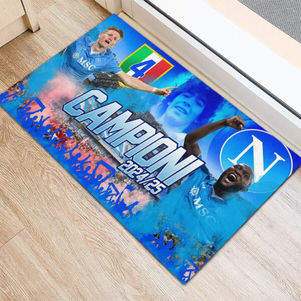 S.S.C. Napoli Foldable Doormat - GNE NEW422