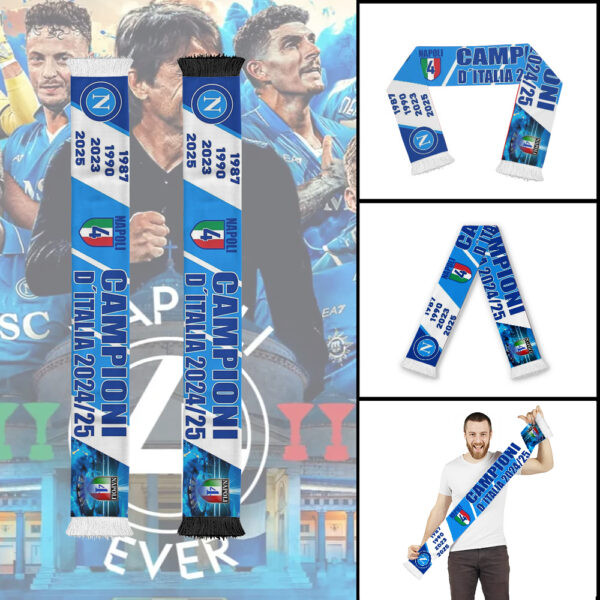 S.S.C. Napoli Ruffneck Soccer Scarf - GNE NEW419