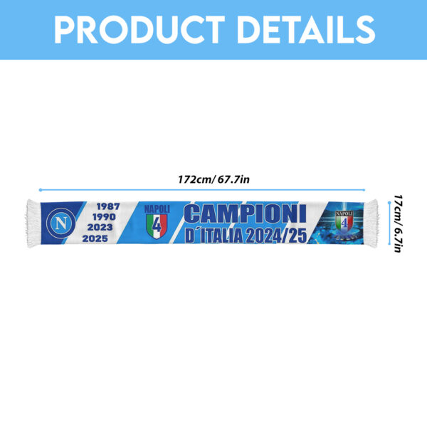 S.S.C. Napoli Ruffneck Soccer Scarf - GNE NEW419