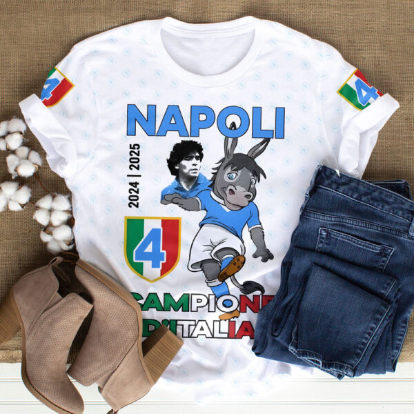 S.S.C. Napoli 3D T-Shirt - GNE NEW449