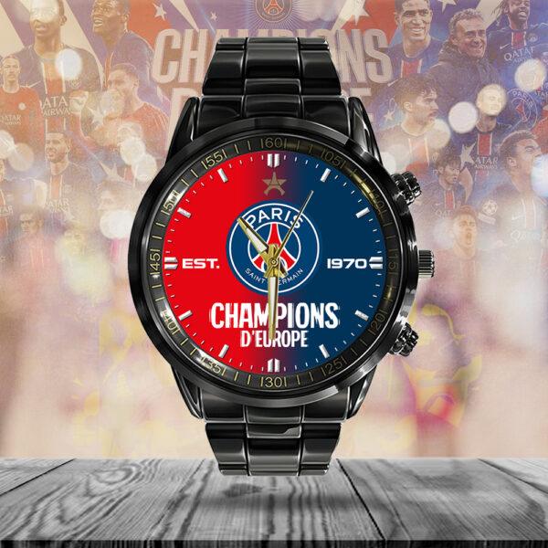 Paris Saint-Germain Black Stainless Steel Watch - TANTN 13281