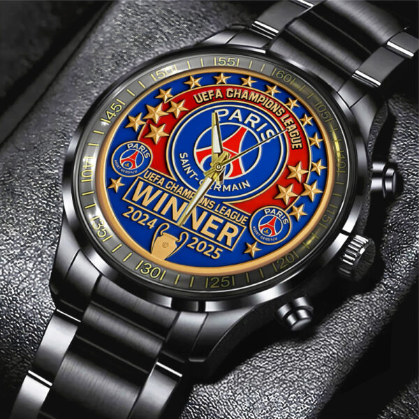 Paris Saint-Germain Black Stainless Steel Watch - TANTN 13290