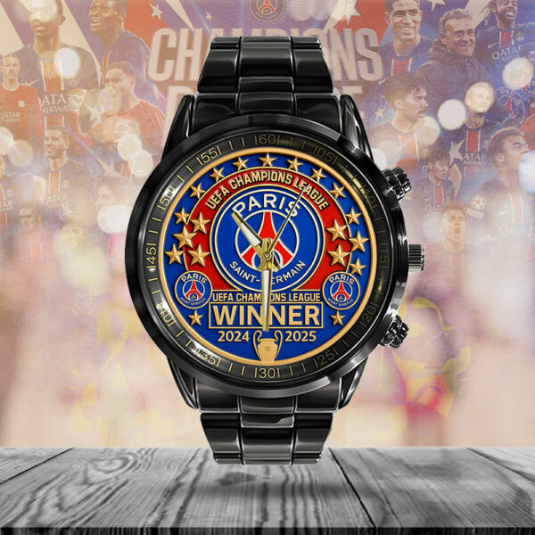 Paris Saint-Germain Black Stainless Steel Watch - TANTN 13290