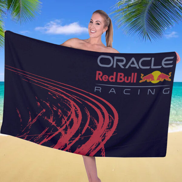 Red Bull Racing F1 Rectangle Beach Towel - TANTN 13331