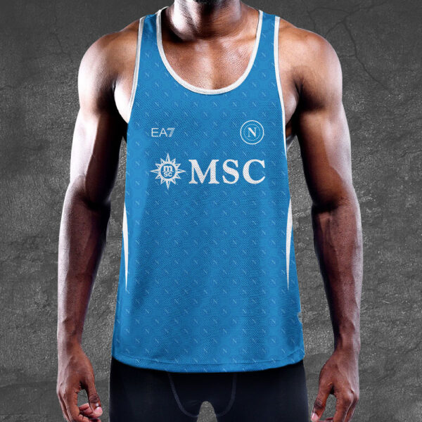 S.S.C. Napoli Y-Back Muscle Tank Top - TANTN 13334