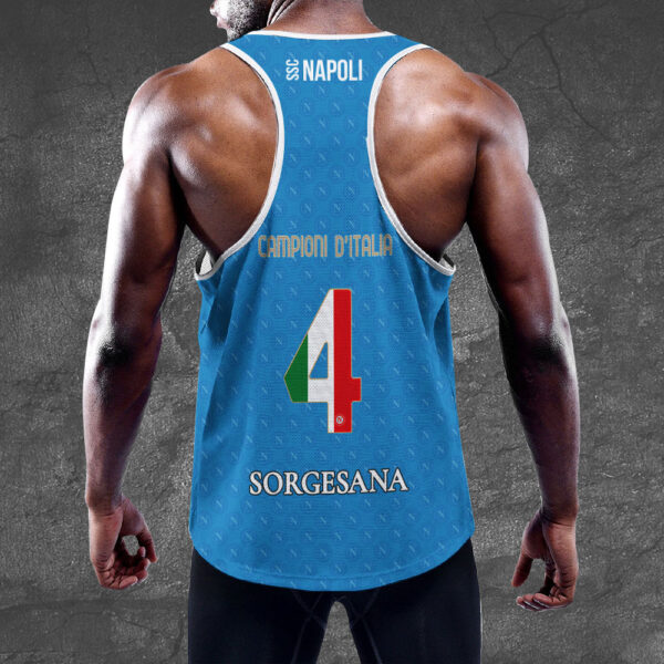S.S.C. Napoli Y-Back Muscle Tank Top - TANTN 13334