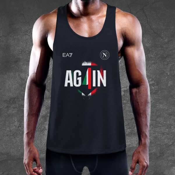 S.S.C. Napoli Y-Back Muscle Tank Top - TANTN 13335