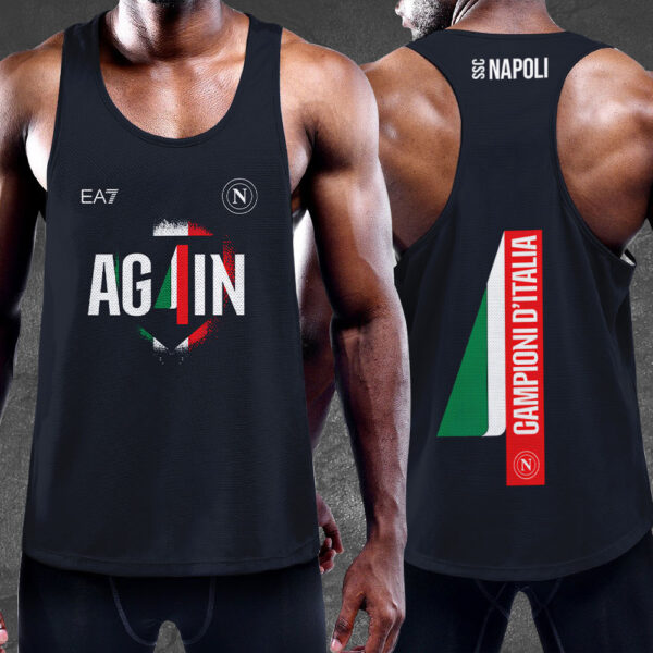 S.S.C. Napoli Y-Back Muscle Tank Top - TANTN 13335