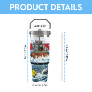 Jaws Flip Straw 30oz Tumbler - TANTN 13412
