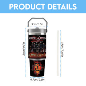 Rammstein Flip Straw 30oz Tumbler - TANTN 13415