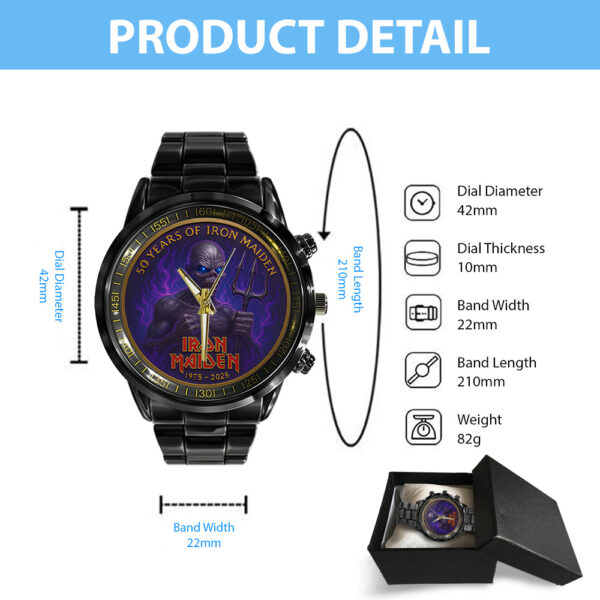 IRMA Black Stainless Steel Watch - TANTN 13509