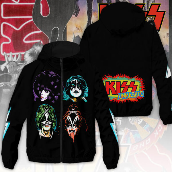 Kiss Band 3D Windbreaker Jacket - TANTN 13555