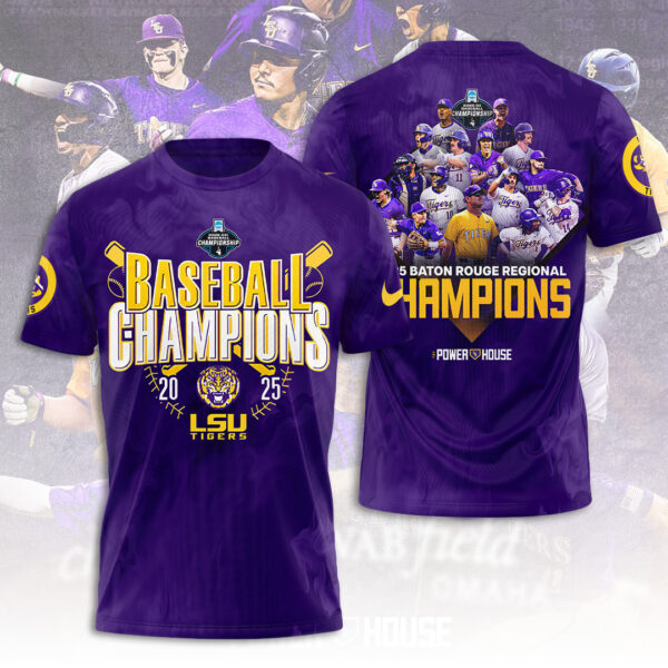 LSU Tigers Baseball 3D Apparel - TANTN 13568