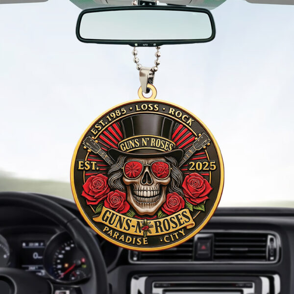 Guns N' Roses Custom shape 2-sided Acrylic Car Ornament - TANTN 13694