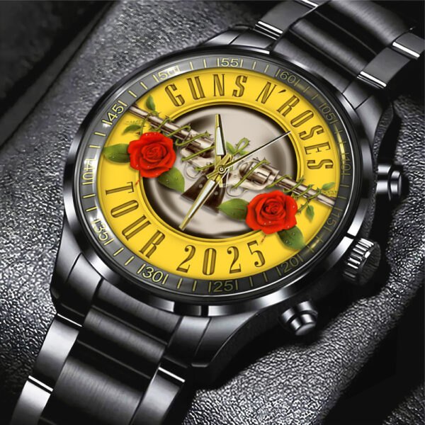 Guns N' Roses Black Stainless Steel Watch - TANTN 13710