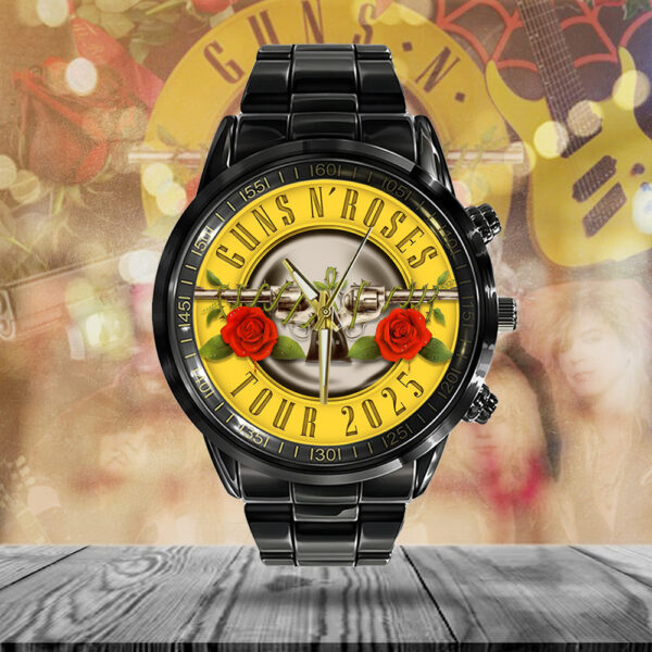 Guns N' Roses Black Stainless Steel Watch - TANTN 13710