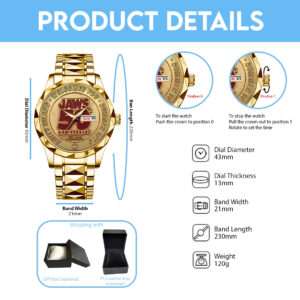 Personalized Jaws Alloy Luxury Quartz Watch - TANTN 13720