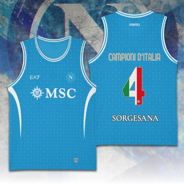 S.S.C. Napoli Basketball Jersey - TANTN 13806