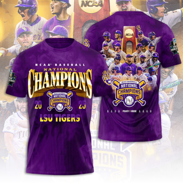 LSU Tigers Baseball 3D Apparel - TANTN 13826