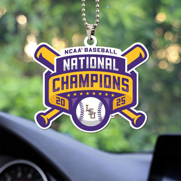 LSU Tigers Baseball Custom shape 2-sided Acrylic Car Ornament - TANTN 13827