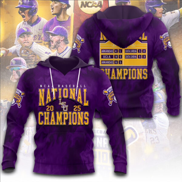 LSU Tigers Baseball 3D Apparel - TANTN 13843
