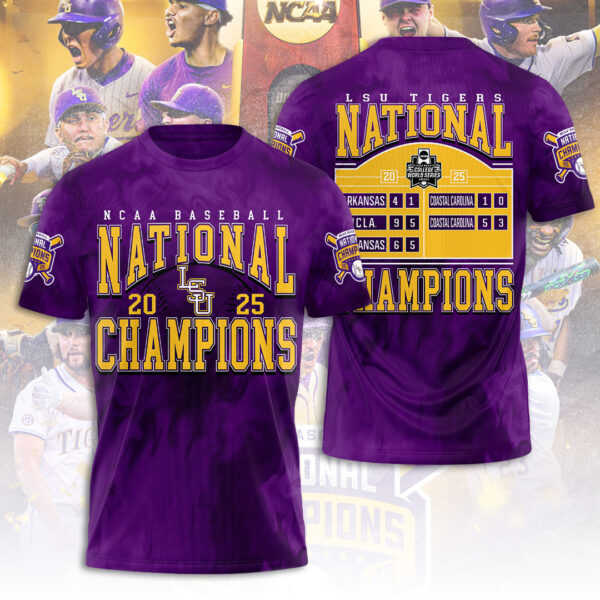 LSU Tigers Baseball 3D Apparel - TANTN 13843