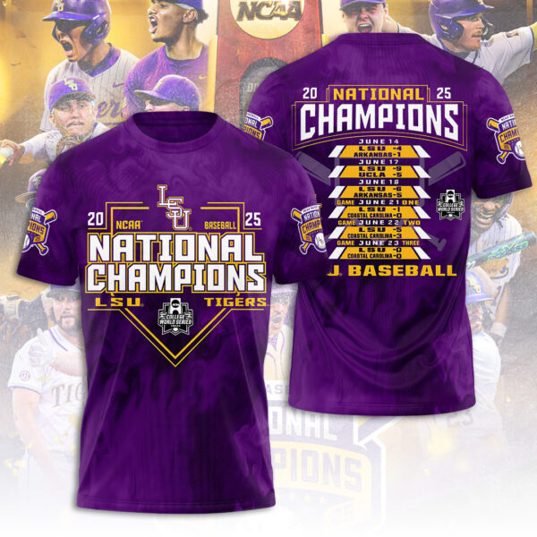LSU Tigers Baseball 3D Apparel - TANTN 13851